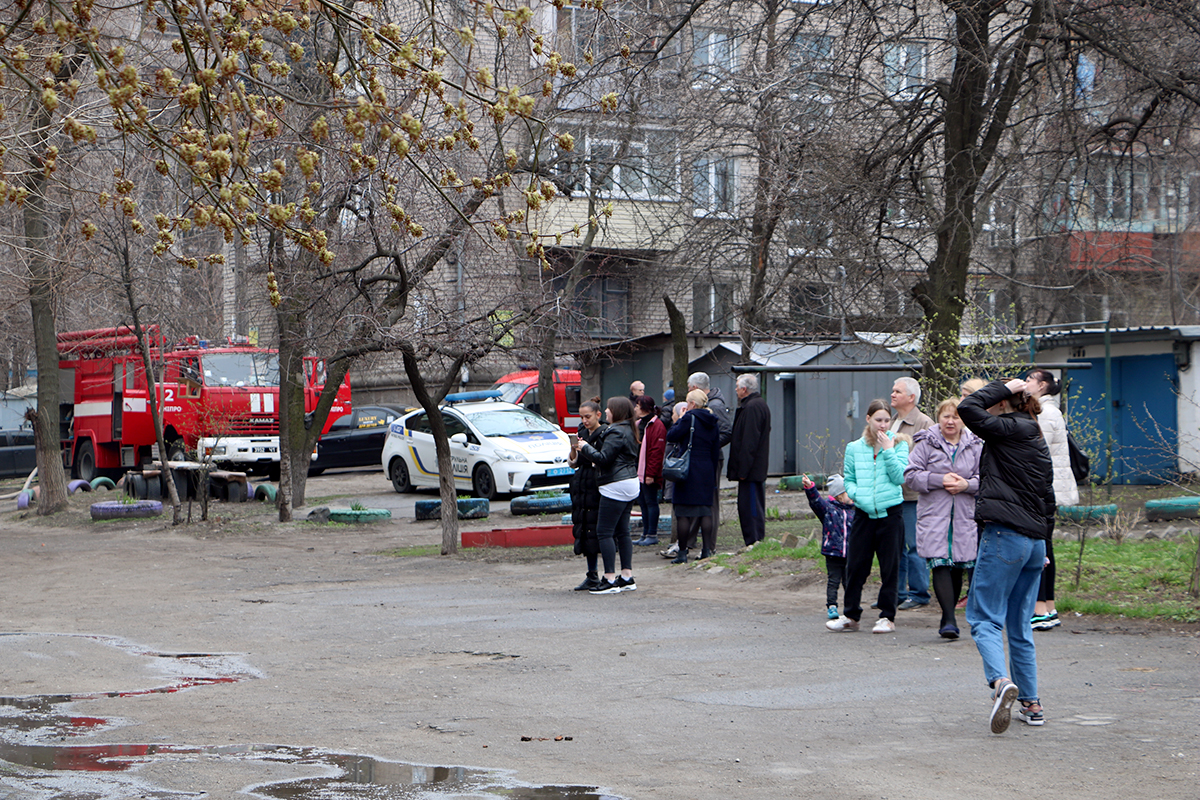 В Днепре при пожаре в многоэтажке пострадал мужчине