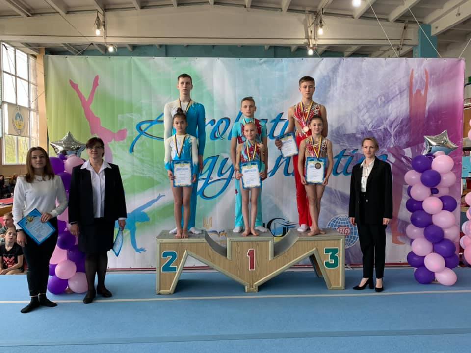 Акробаты из Каменского стали призерами чемпионата Украины