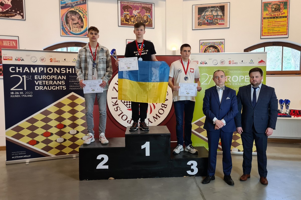 Спортсмени з Кам'янського вибороли три медалі молодіжного чемпіонату Європи з шашок-100