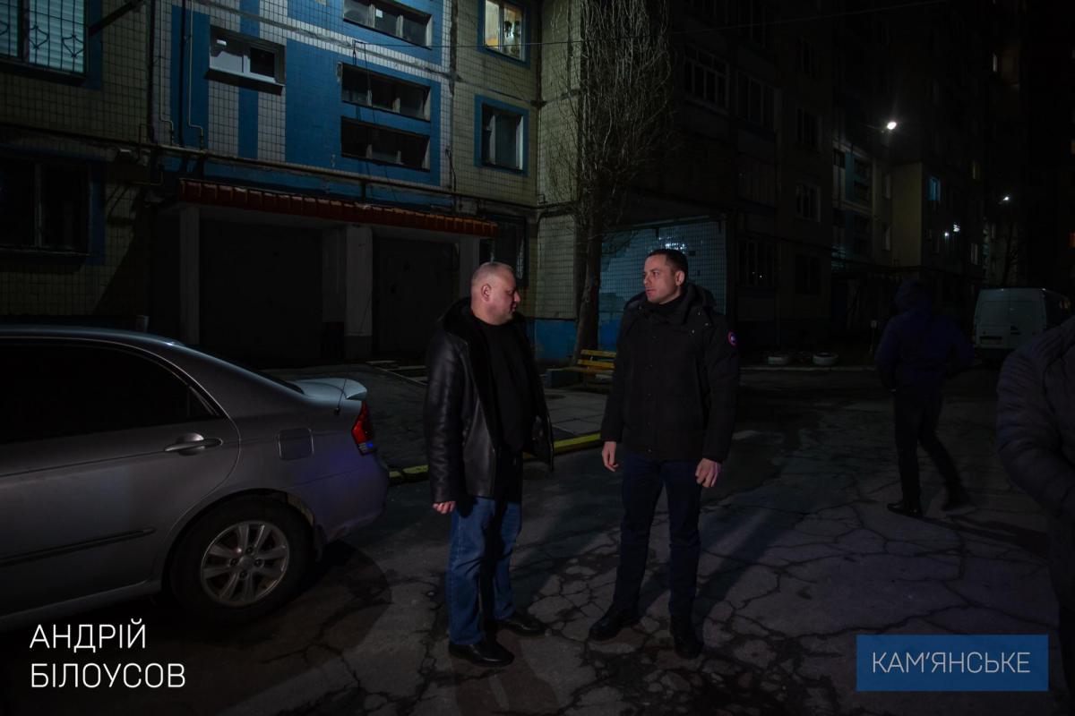 У Кам'янському перевірили роботу вуличного освітлення