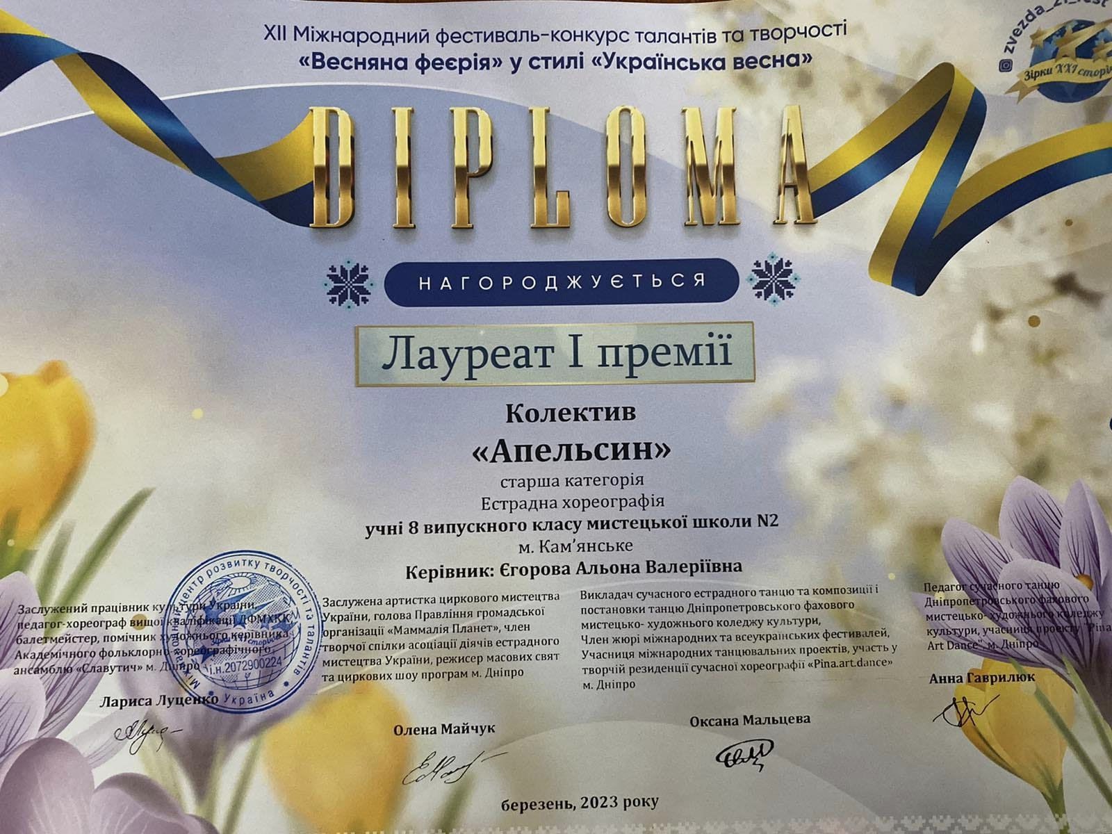 Хореографічні колективи з Кам'янського перемогли на міжнародному фестивалі
