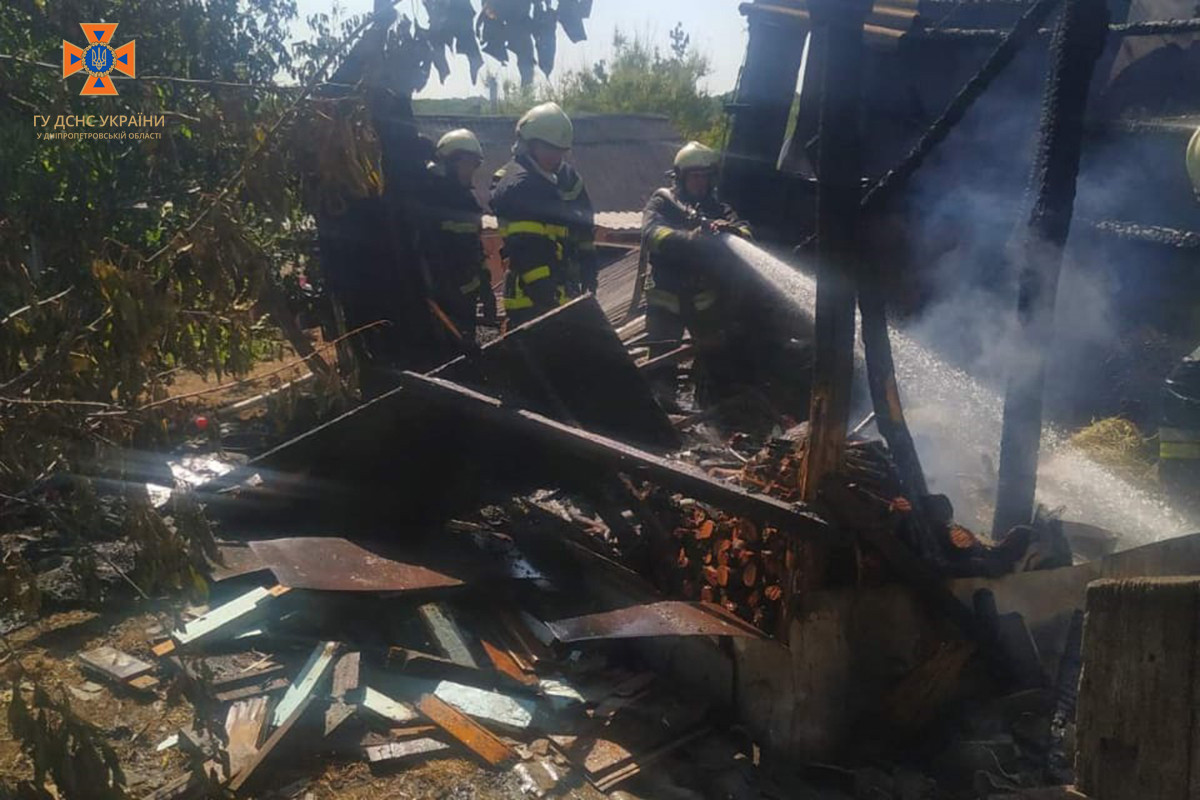 У Кам'янському гасили пожежу на вулиці Польській