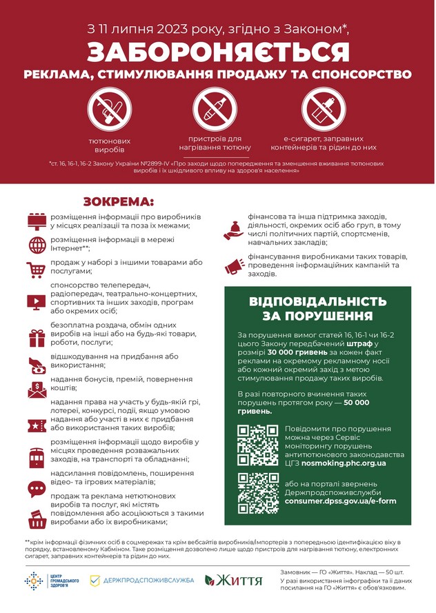 В Україні заборонили рекламу тютюнових виробів і продаж е-сигарет: що треба знати
