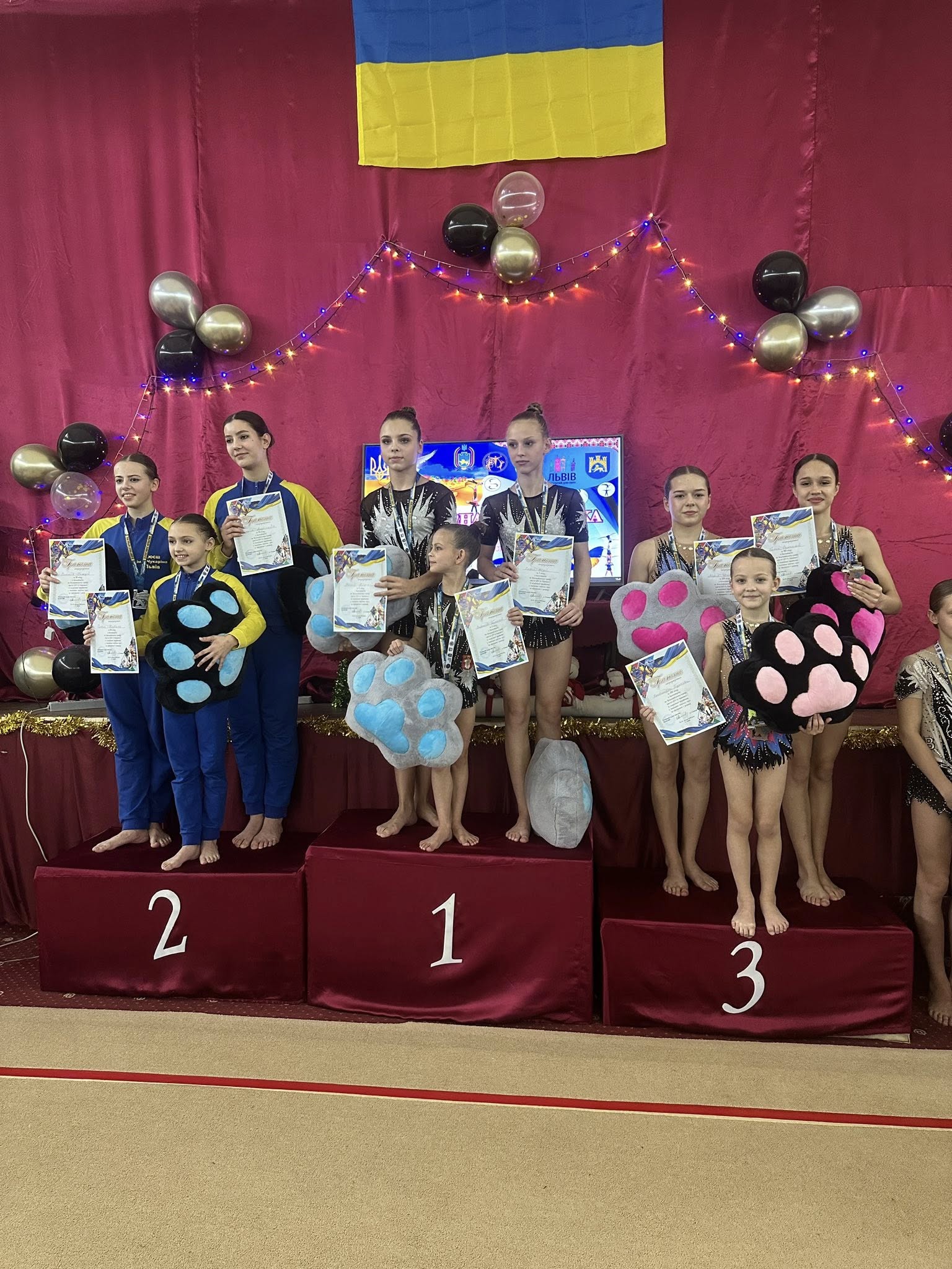 Воспитанники Каменской ДЮСШ №4 стали призерами всеукраинского турнира по спортивной акробатике 2 15 grudnya kamyansk lviv akro 2